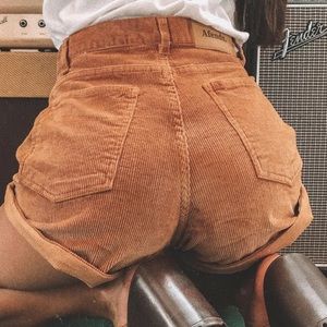 AFENDS TYLER CORD CORDUROY SHORTS LIGHT TAN